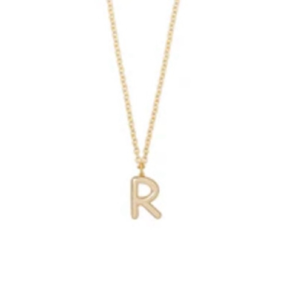 ROXANNE ASSOULIN The Very Big Puffy Initial Necklace “R”